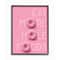 Stupell Industries Pink Eat More Hole Foods Donut with Black Frame Wall Accent